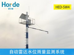 自動雷達(dá)水位雨量監(jiān)測系統(tǒng)，進(jìn)行非接觸式流量測量